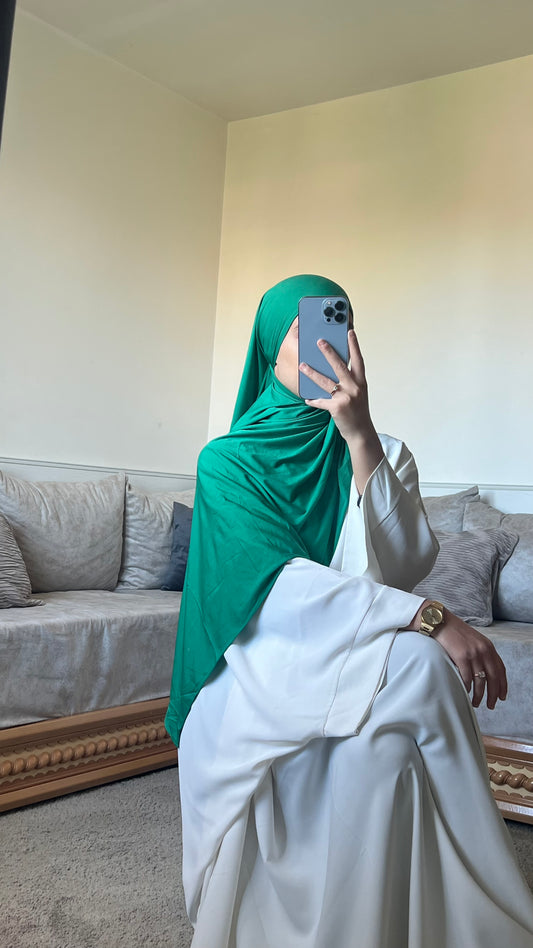 Voile jersey premium vert menthe