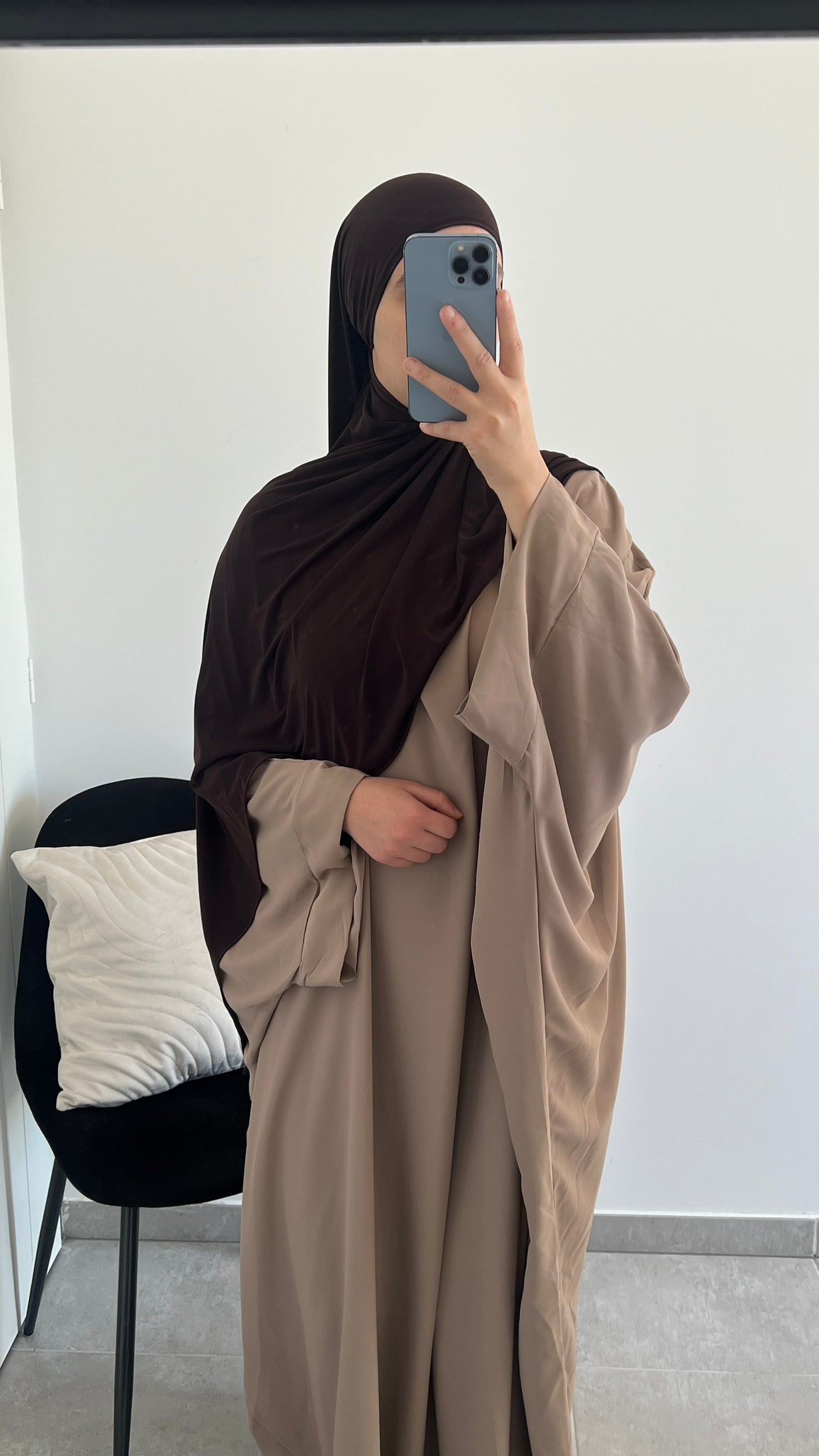 Abaya saoudienne sable