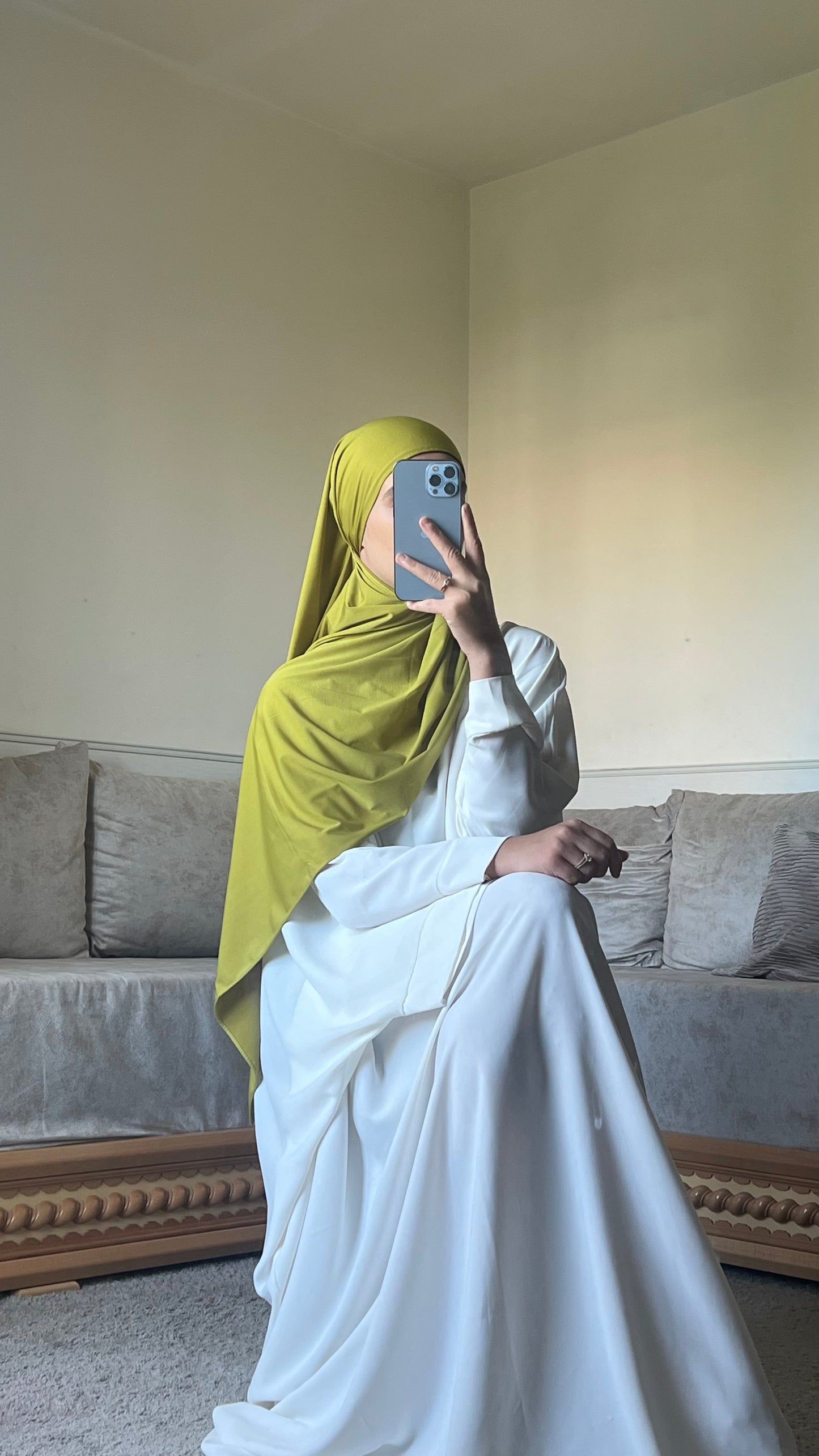 Voile jersey premium vert olive