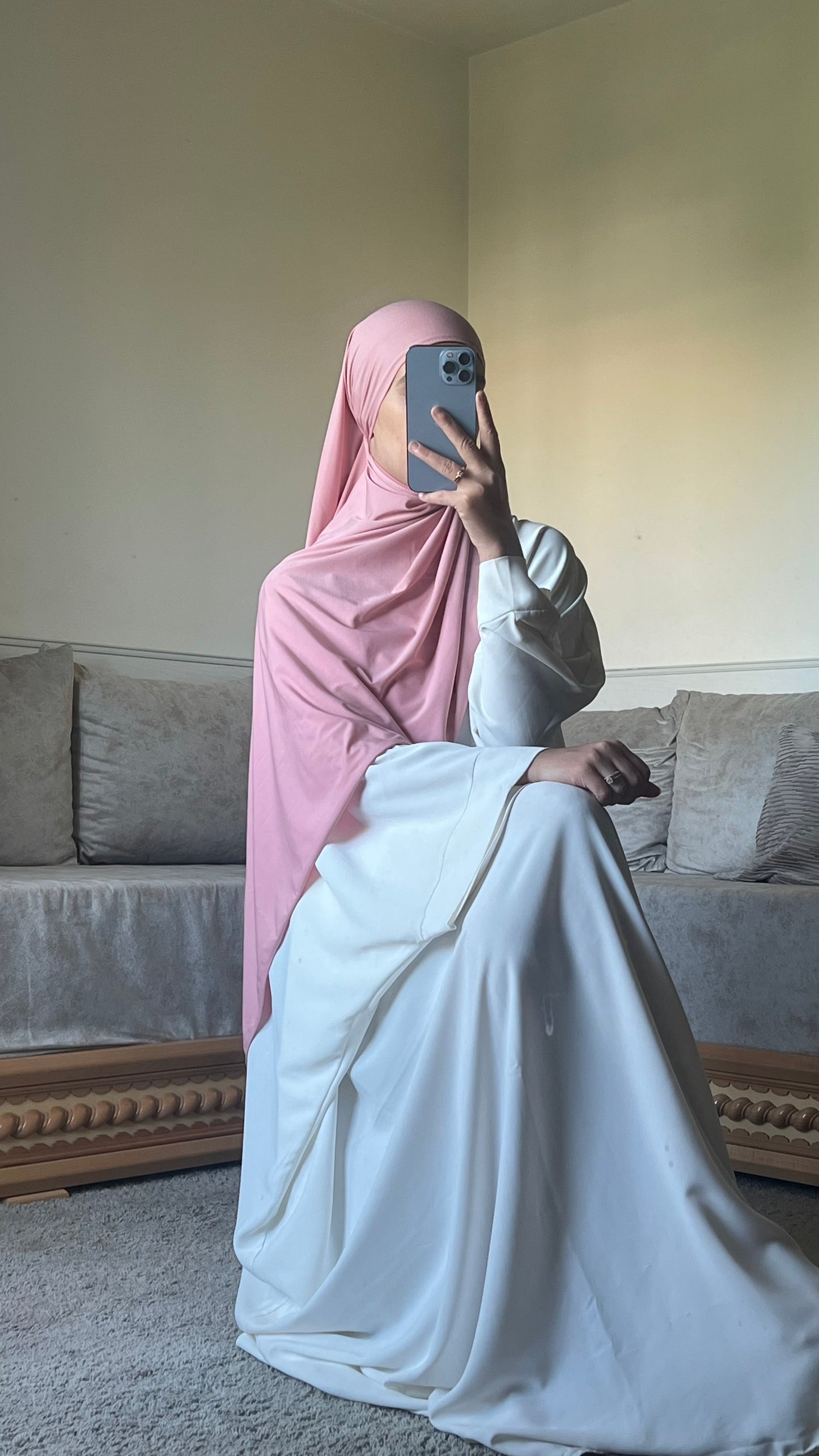 Voile jersey premium rose bonbon