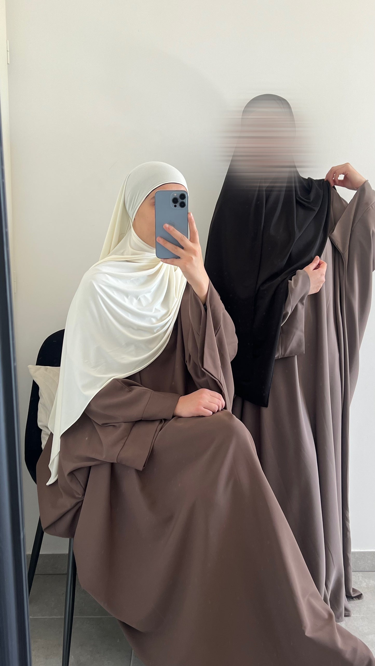 Abaya saoudienne taupe foncé