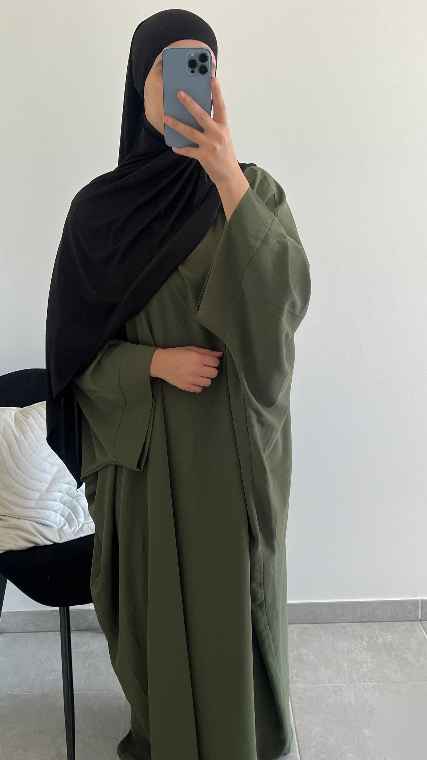 Abaya saoudienne kaki