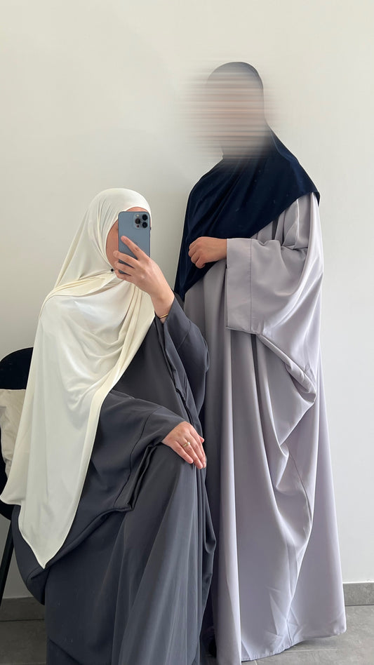 Abaya saoudienne gris foncé