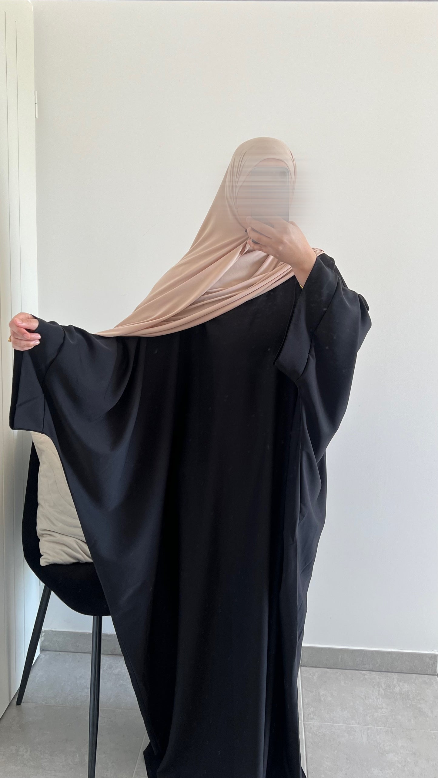 Abaya saoudienne noir