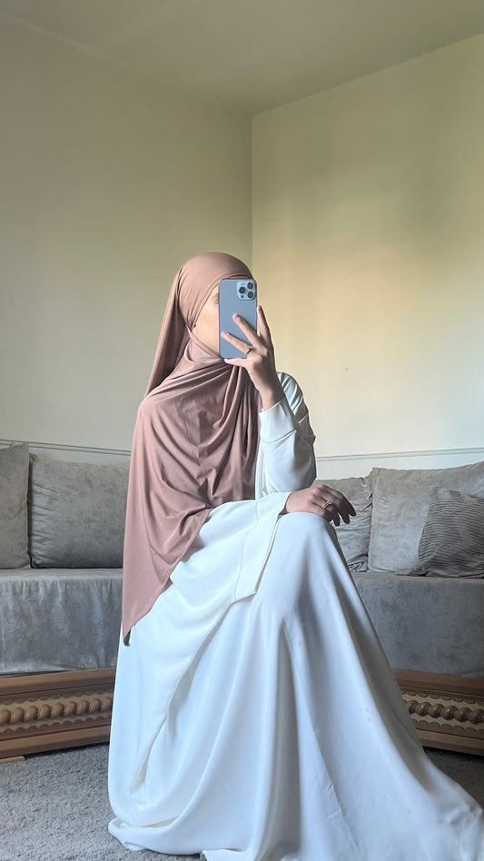 Voile jersey premium sable clair