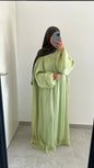 Abaya prestige vert pomme