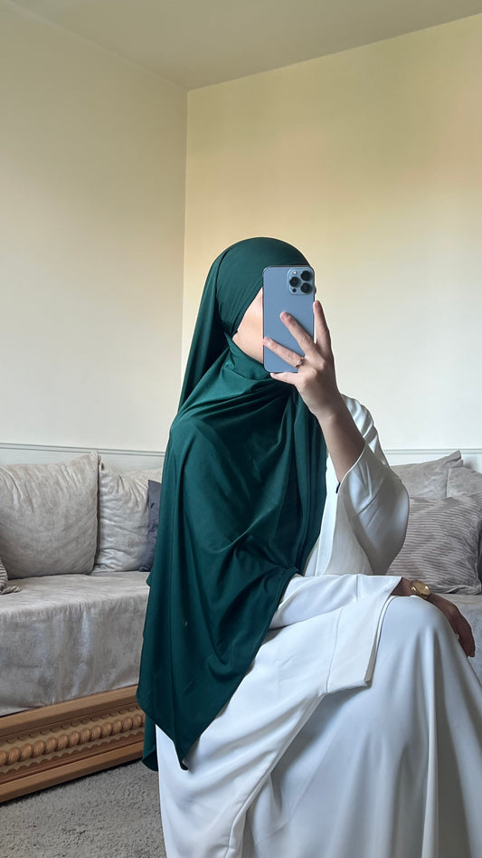 Voile jersey premium vert sapin