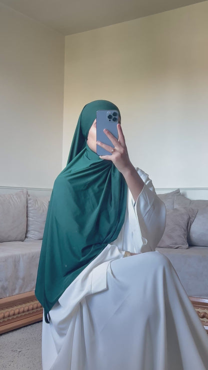 Voile jersey premium vert sapin