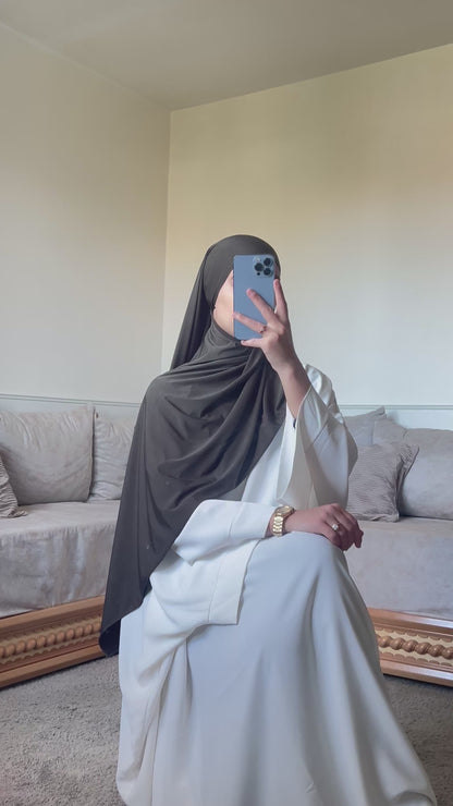 Voile jersey premium kaki foncé